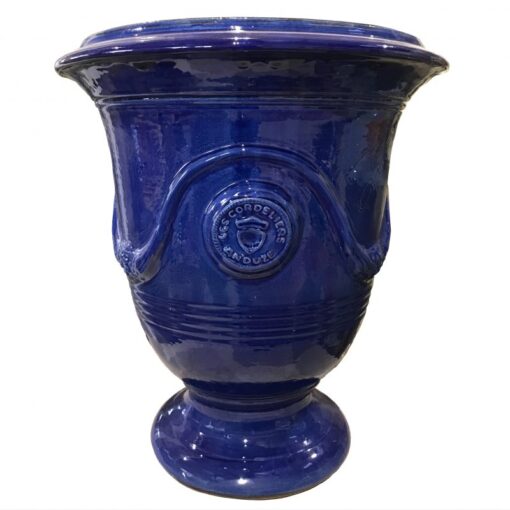 Klassische Anduze-Vase, Farbe Dunkelbau