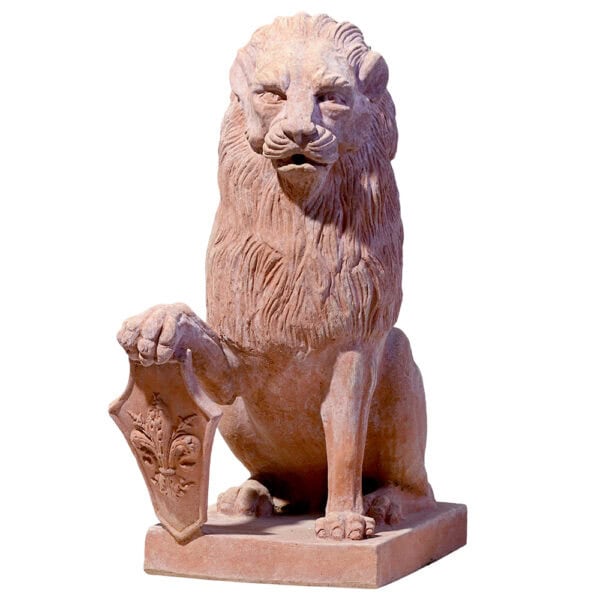 Leone seduto con stemma SX