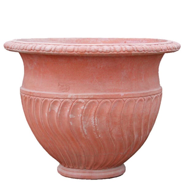 Vaso a tortiglione liscio