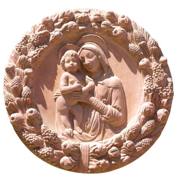 Vergine e Figlio in ghirlanda - Luca Della Robbia, Collezione Giubileo