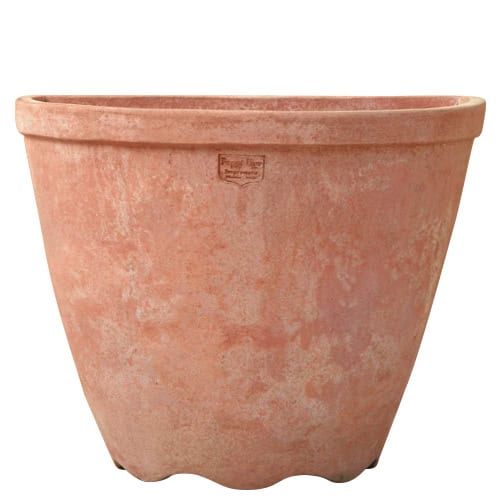 Sottocannella alta liscia Terracotta Impruneta