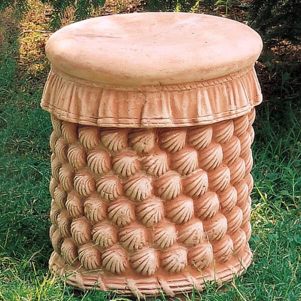 Sedile con conchiglie, Terracotta Impruneta