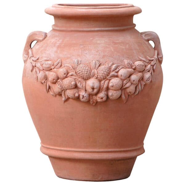 Orcio festonato a parete Terracotta Impruneta