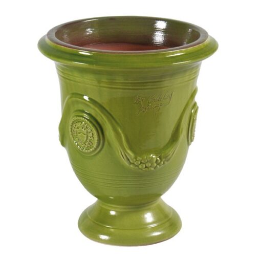 Klassische Anduze-Vase, Farbe Anisgrün