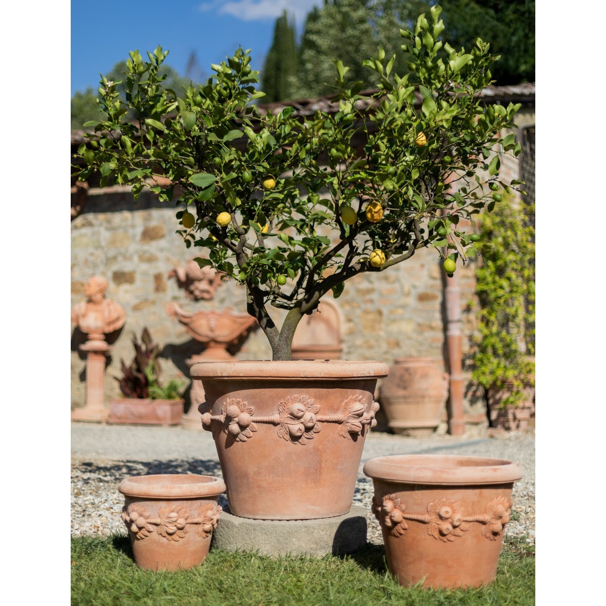 Vase robbiano - cm Ø 25