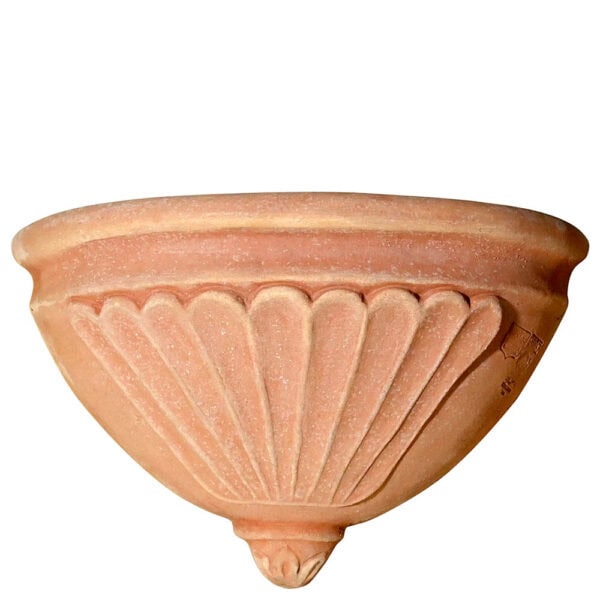 Tasca baccelli scanalati Terracotta Impruneta